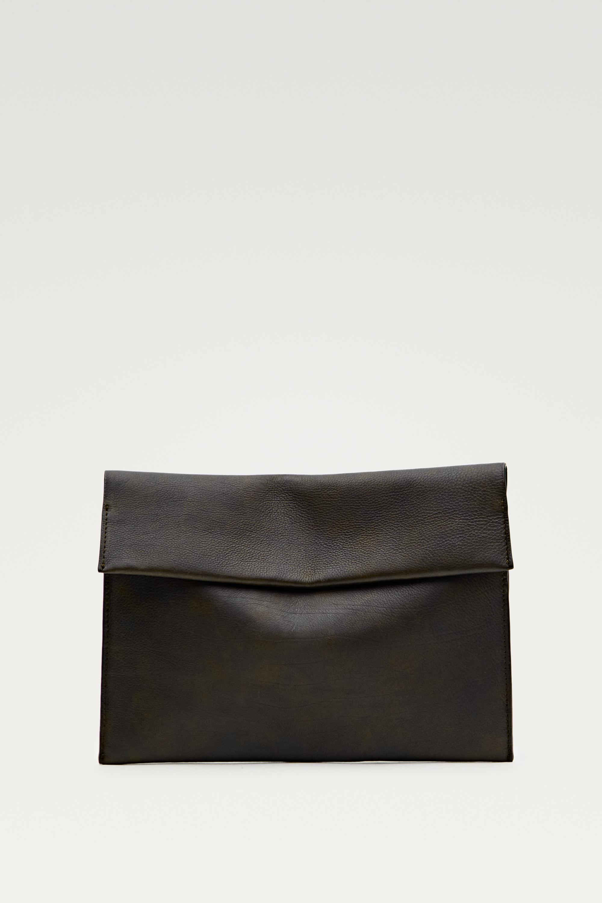Nappa leather iPad case — Brown