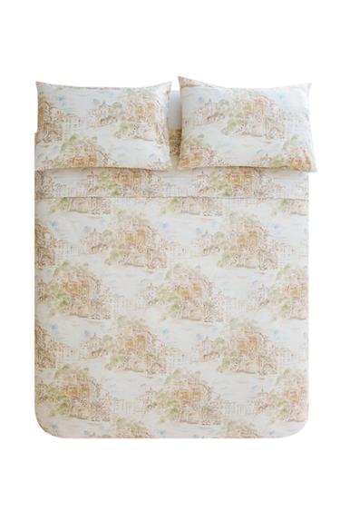 LANDSCAPE PRINT COTTON DUVET COVER - Beige by Zara
