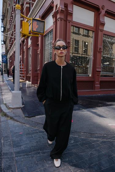 SOFT BOMBER JACKET - Black by Zara