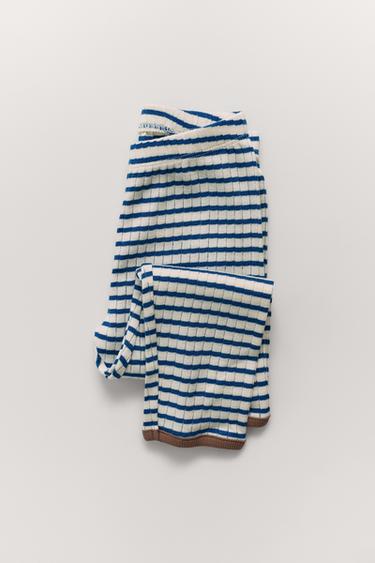 ZARA TIMELESS - STRIPED TRIM PYJAMAS - Blue by Zara
