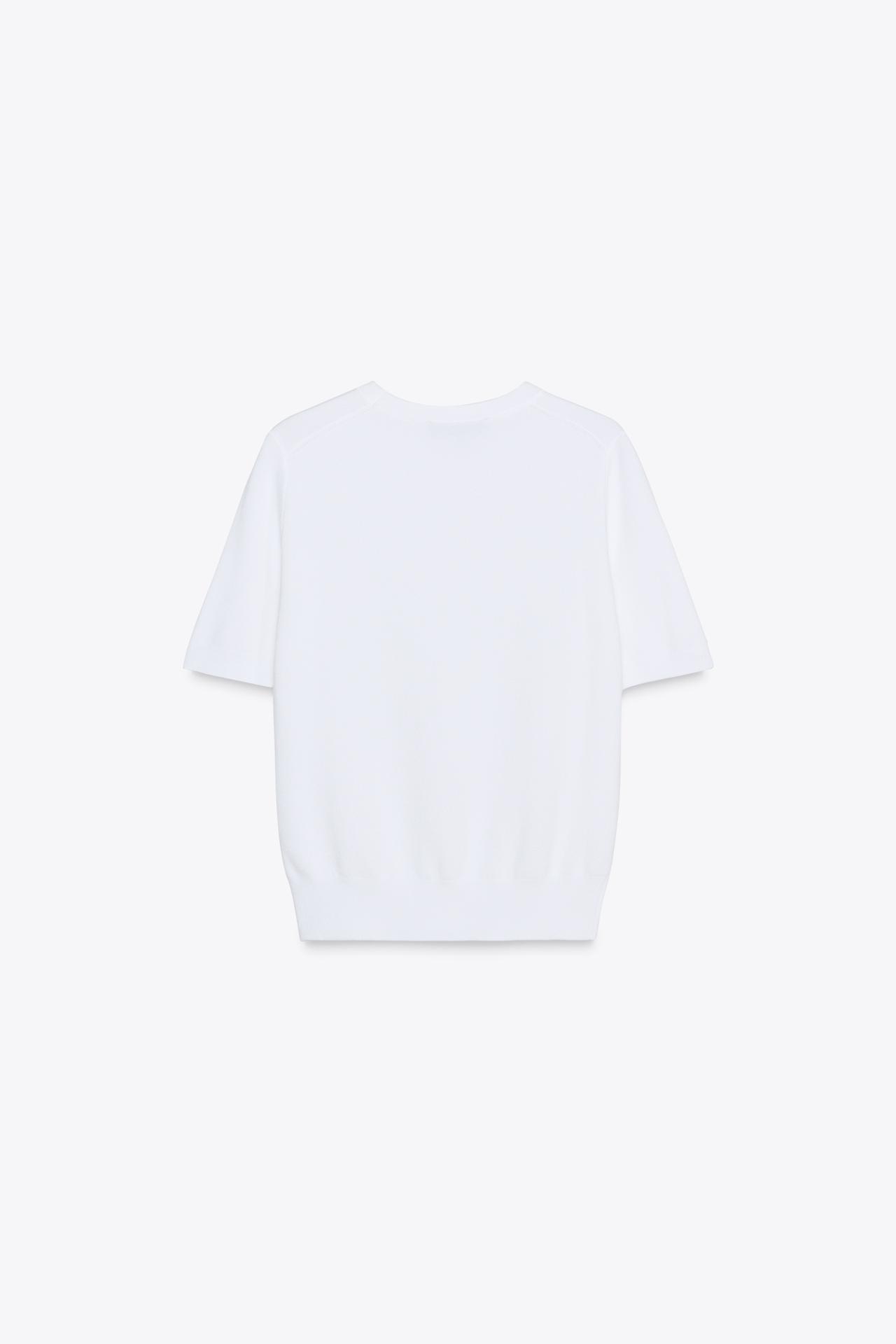 BASIC SHORT SLEEVE KNIT TOP