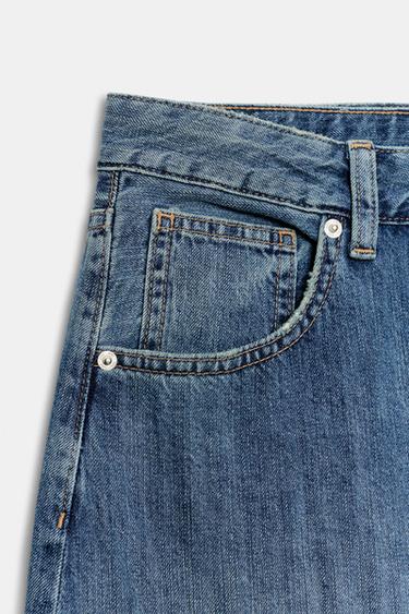 JEAN TRF BALLOON AVEC PATTES TAILLE NORMALE - Bleu de Zara - Image 9