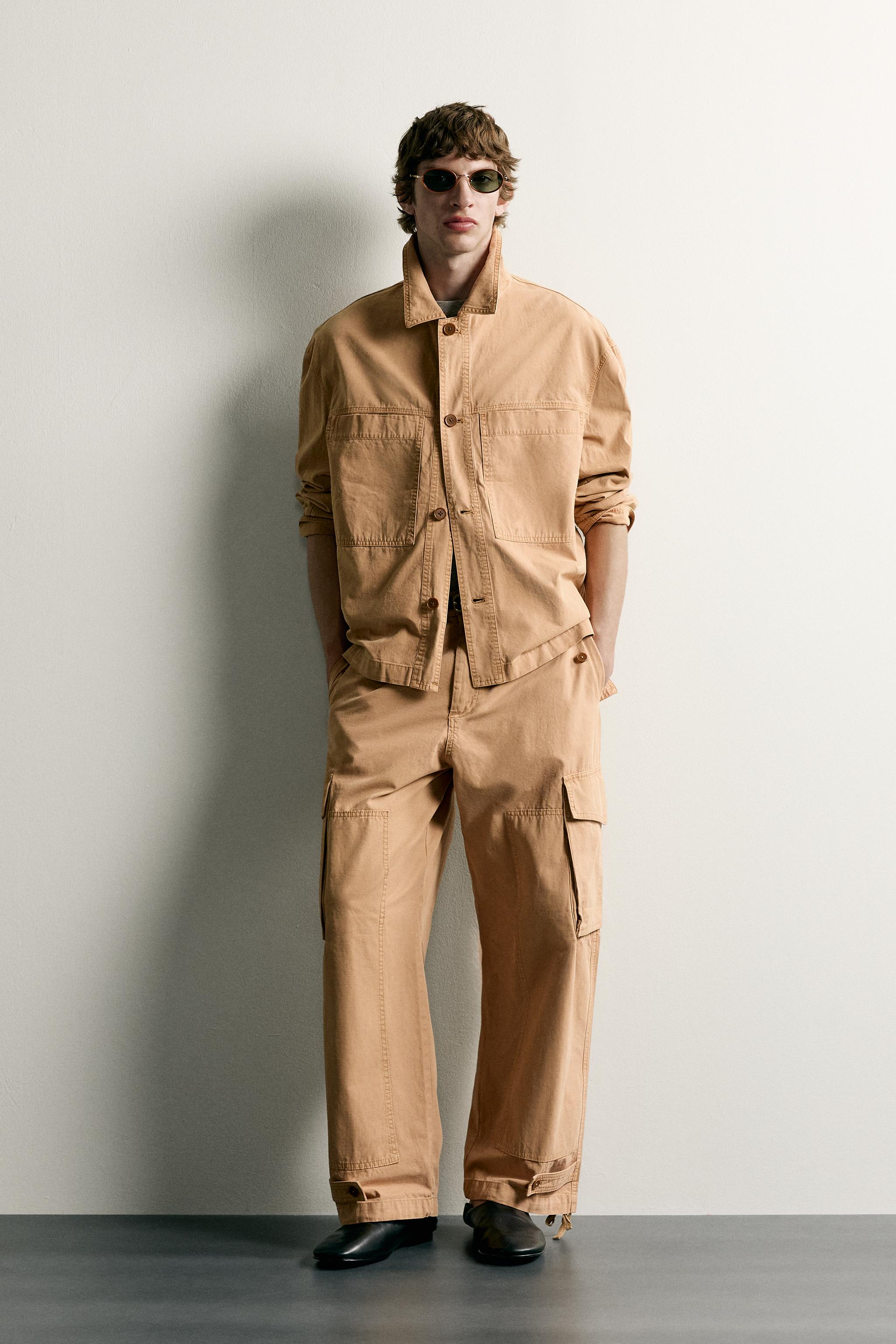 Zara CEPLİ RELAXED FIT İNCE CEKET