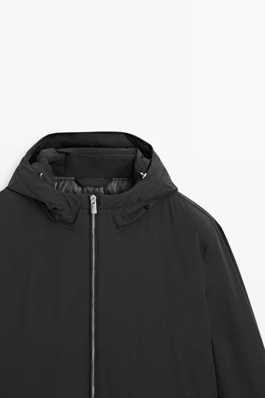 Lightweight hooded down jacket — Black 2