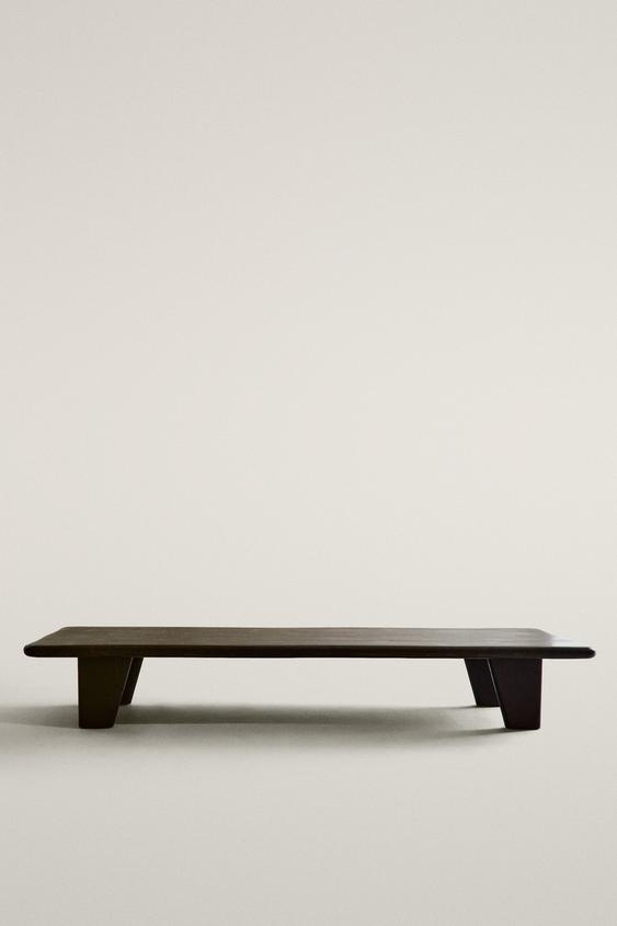 Zara FIR WOOD COFFEE TABLE - Black - Image 0