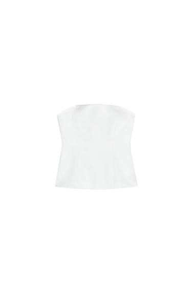 SATIN OFF-THE-SHOULDER TOP