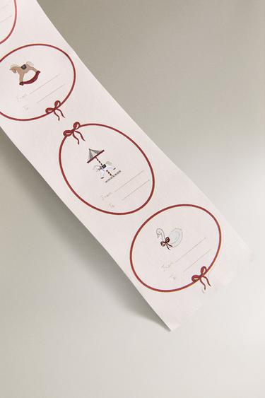 RUBAN ADHÉSIF ÉTIQUETTES CADEAUX NOËL - Multicolore de Zara - Image 2