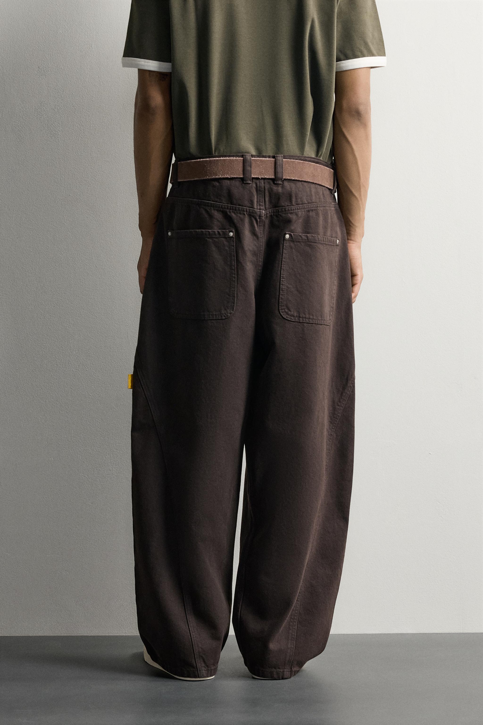 PANTALON BALLOON FIT À COUTURES
