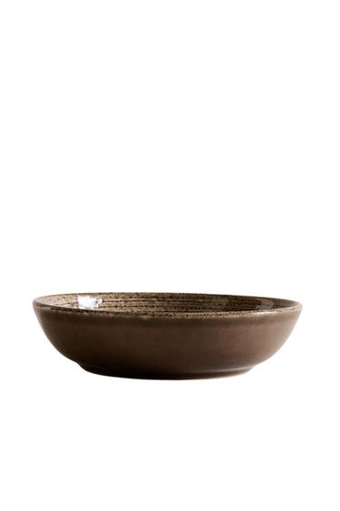 PLATO HONDO RELIEVE - Gris de Zara