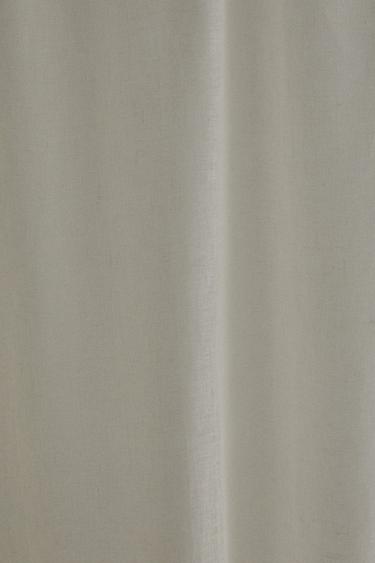 LOW OPACITY LINEN CURTAIN - Ecru by Zara - Image 2