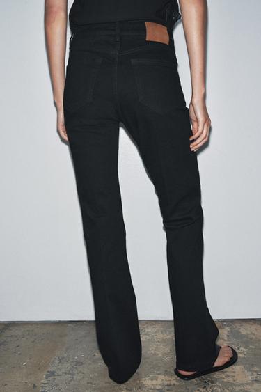 ZW COLLECTION BOOTCUT HIGH-WAIST JEANS - Black by Zara - Image 3