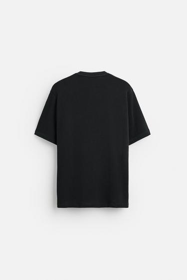 BASIC KNIT T-SHIRT - Black by Zara - Image 6