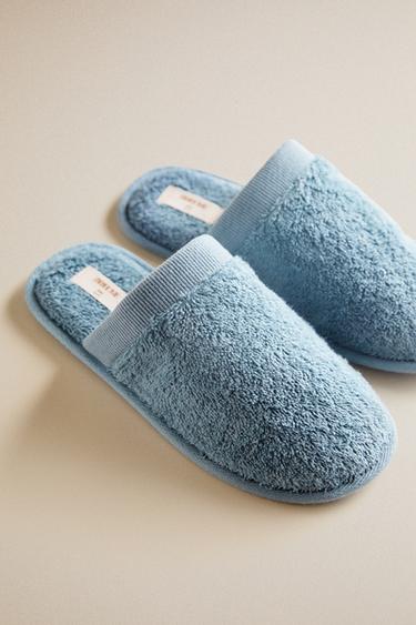 KIDS' TERRY BATHROOM MULE SLIPPERS - Bluish by Zara - Image 5