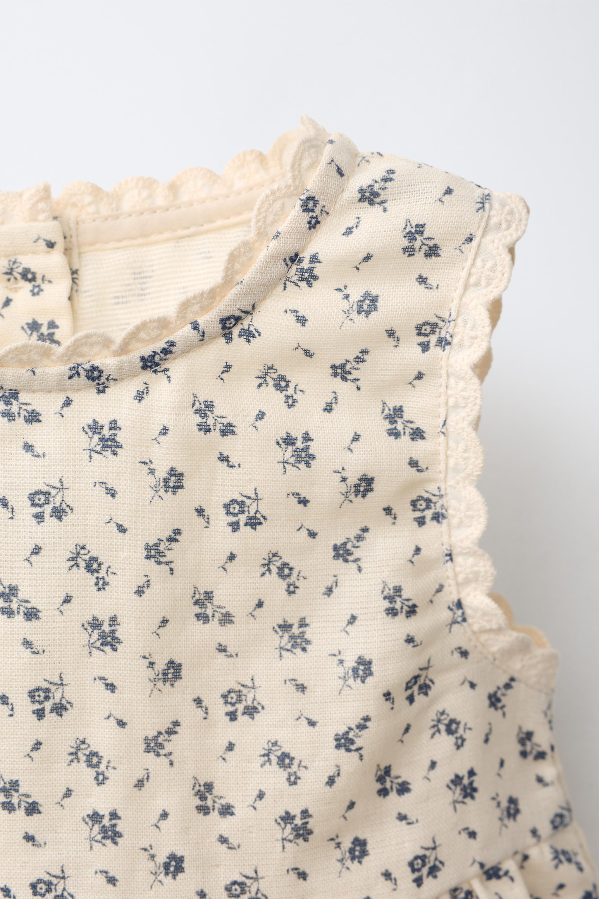 Детские блузки Zara FLORAL BLOUSE — фото 3
