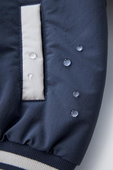 SNOOPY PEANUTS™ EMBROIDERED BOMBER JACKET - Ecru / Blue by Zara - Image 5