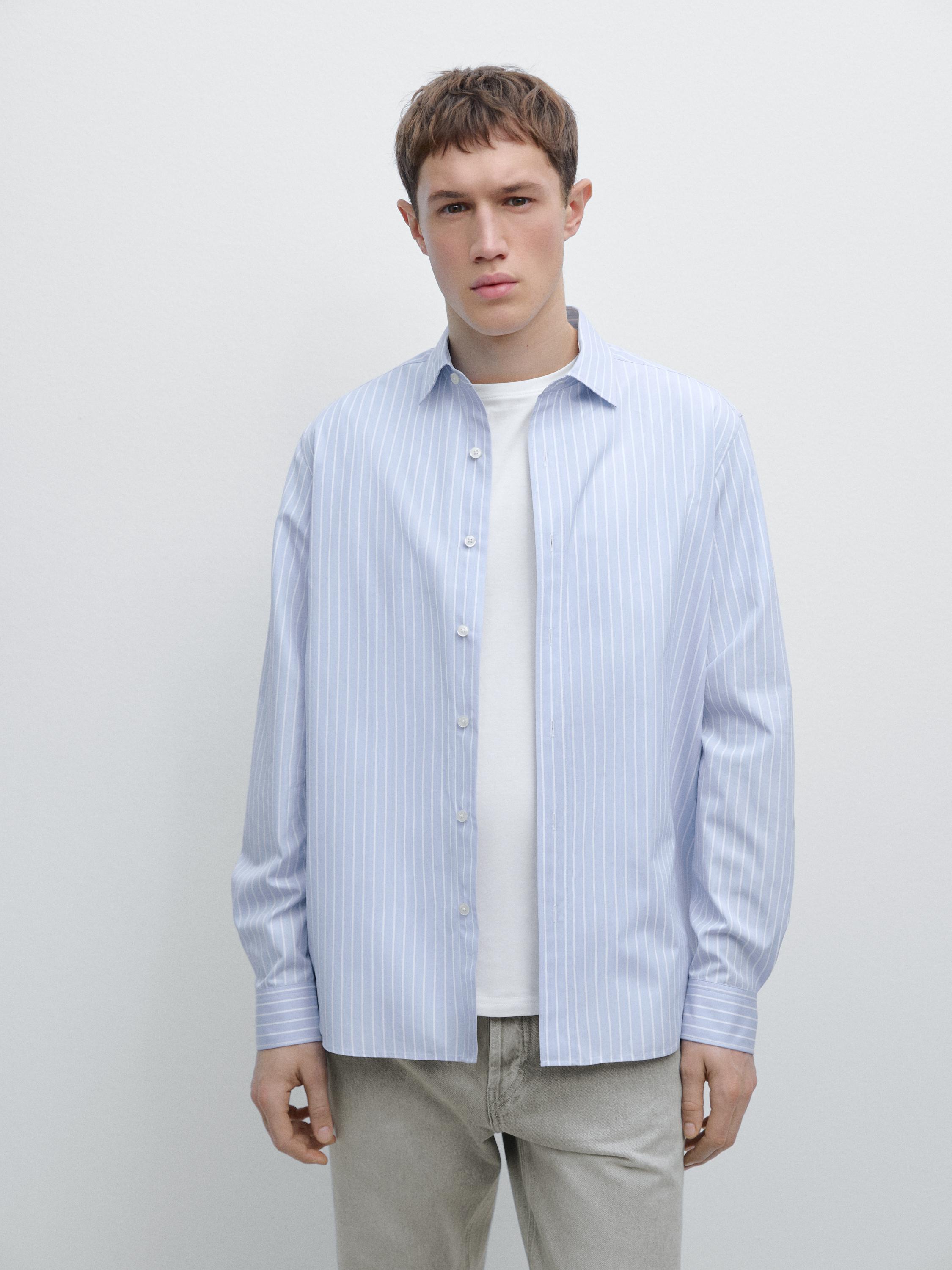 Chemise à rayures tennis regular fit