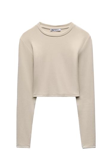 COTTON AND MODAL CROP TOP