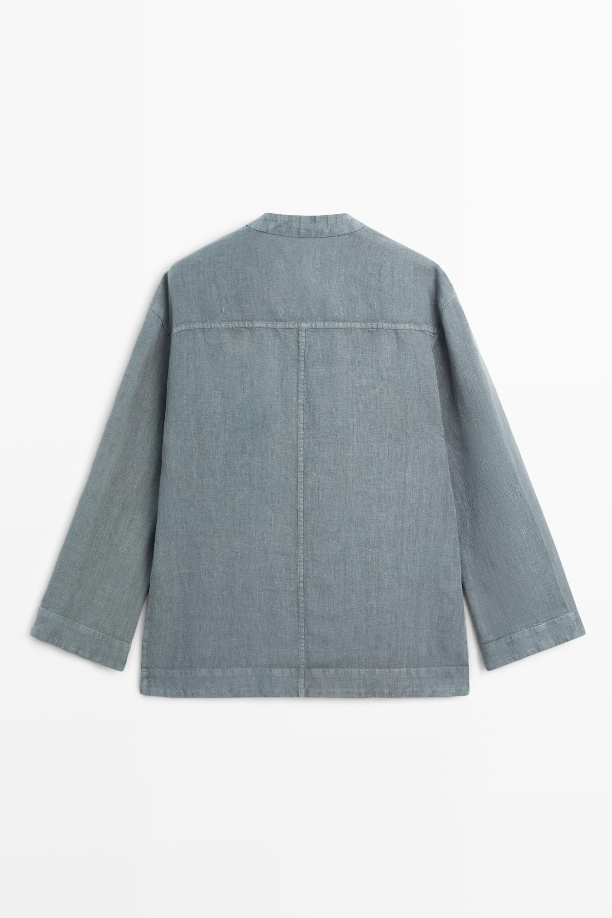 100% linen kimono with bows