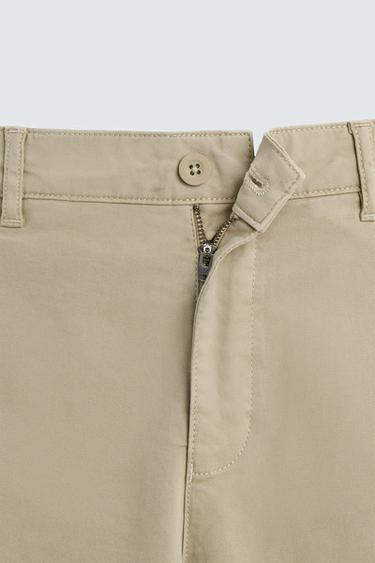 SKINNY FIT CHINO TROUSERS - Beige by Zara - Image 7