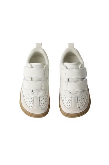 LEATHER BAREFOOT SNEAKERS — White 2