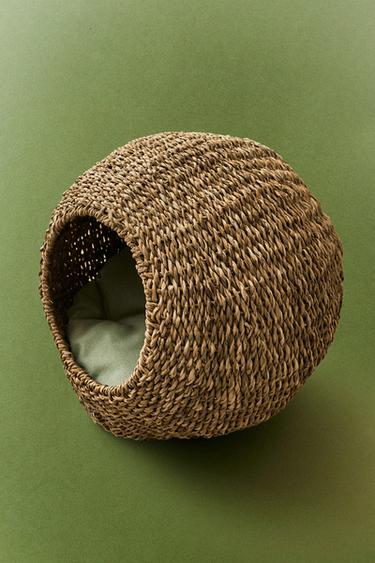 SEAGRASS PET BED - Light beige by Zara