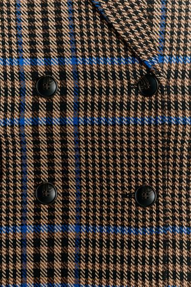 MANTEAU OVERSIZE À CARREAUX - Multicolore de Zara - Image 3