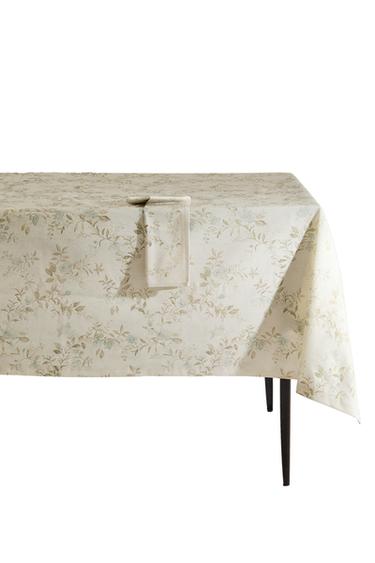 Zara PLANT PRINT TABLECLOTH - Bluish