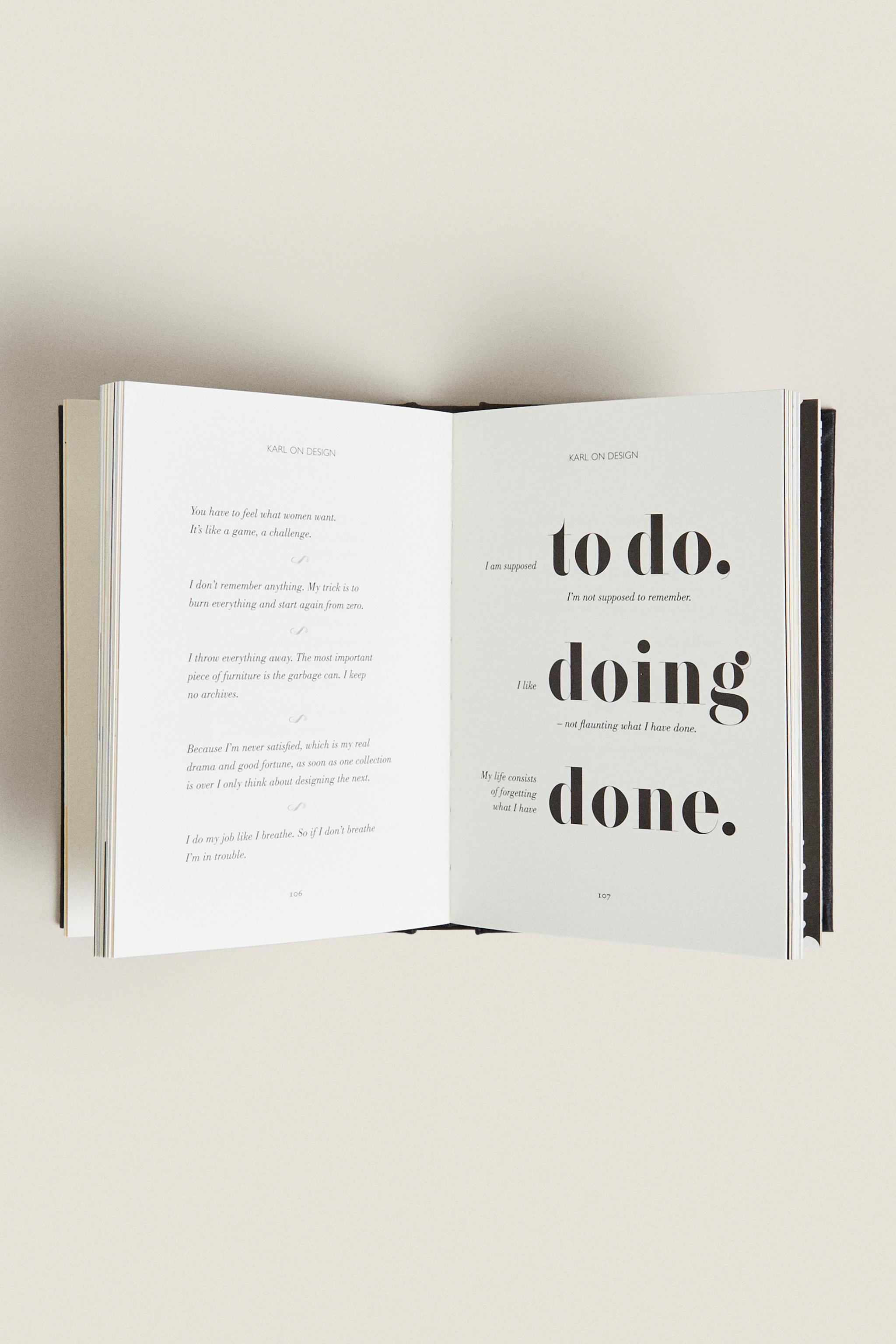 書籍 『THE WORLD ACCORDING TO KARL』（英語） - ブラック | ZARA