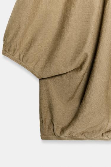 ASYMMETRIC KNIT TOP - Light beige by Zara - Image 8