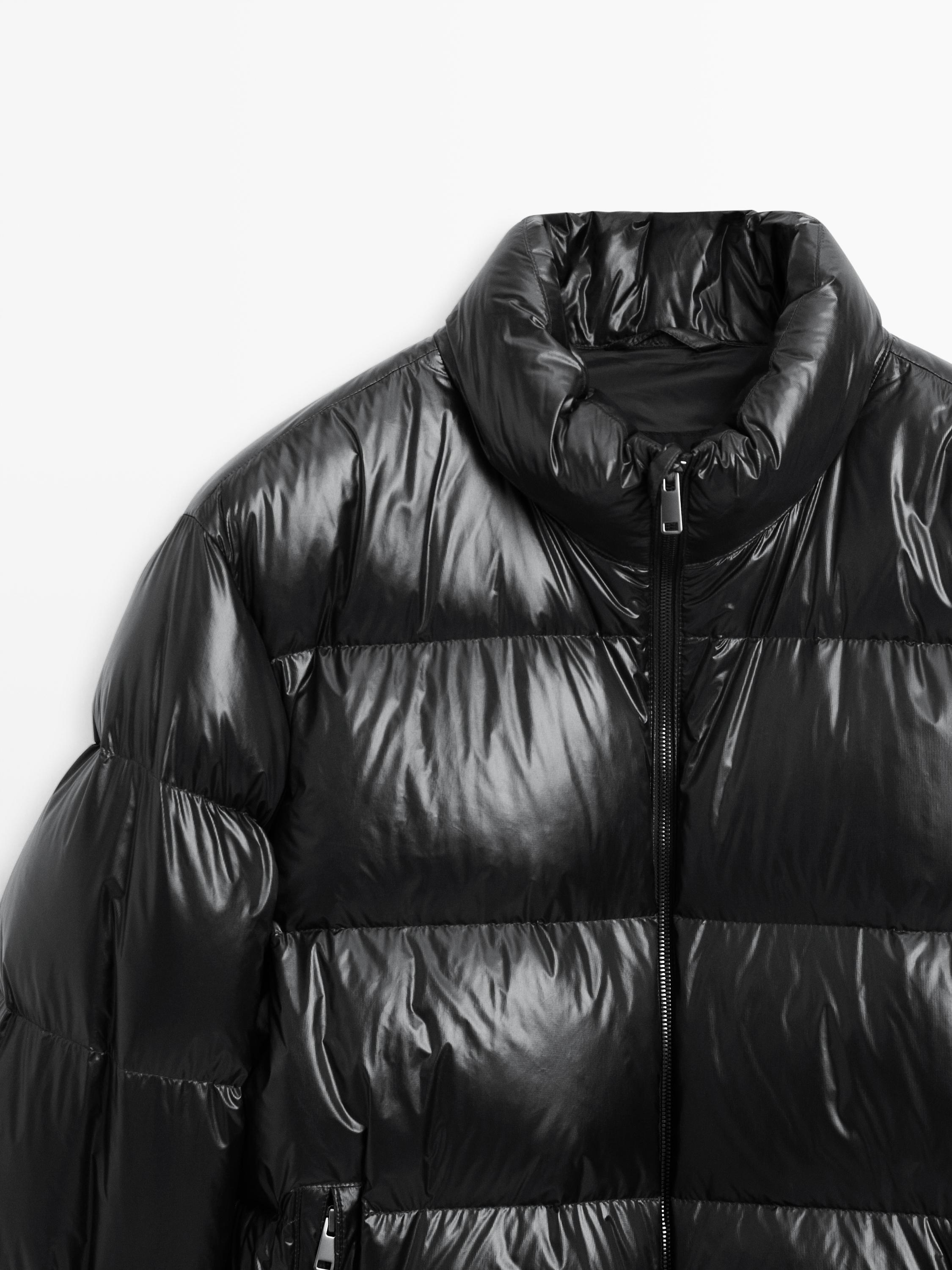 Down blend puffer jacket