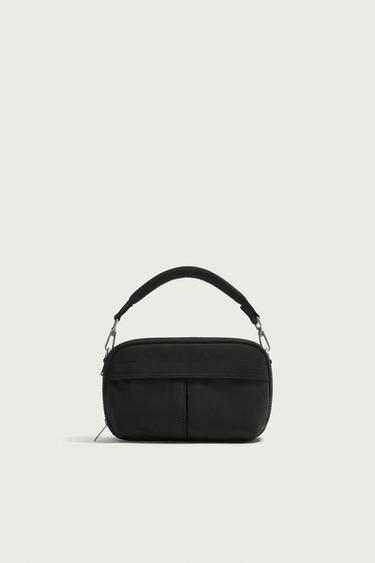 NYLON CROSSBODY BAG - Black by Zara