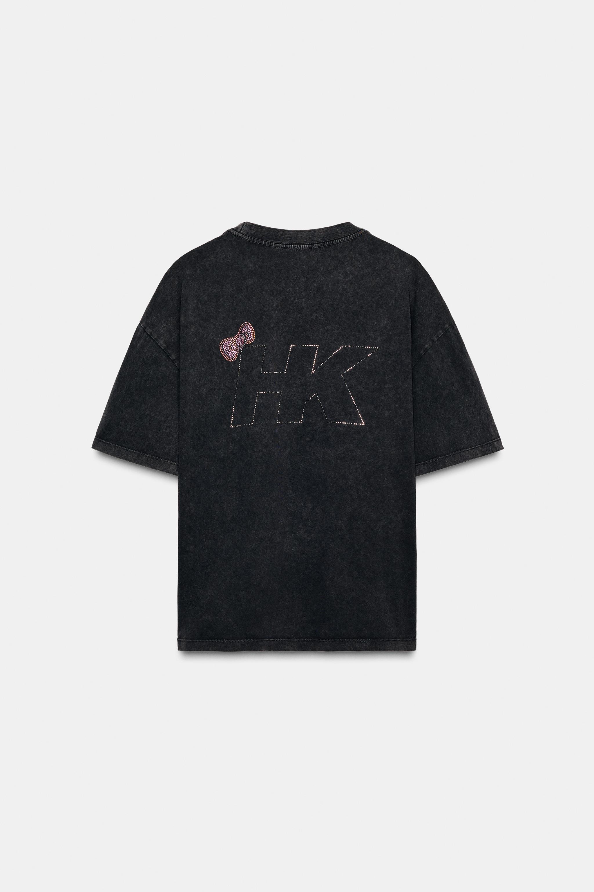 KOSZULKA „HELLO KITTY” © 2025 SANRIO - Szaro-antracytowy | ZARA