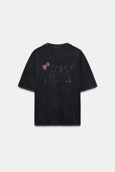 Zara HELLO KITTY © 2025 SANRIO T-SHIRT - Anthracite grey