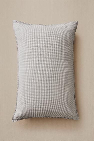 CHILDREN'S SEERSUCKER PILLOWCASE - Greyish by Zara