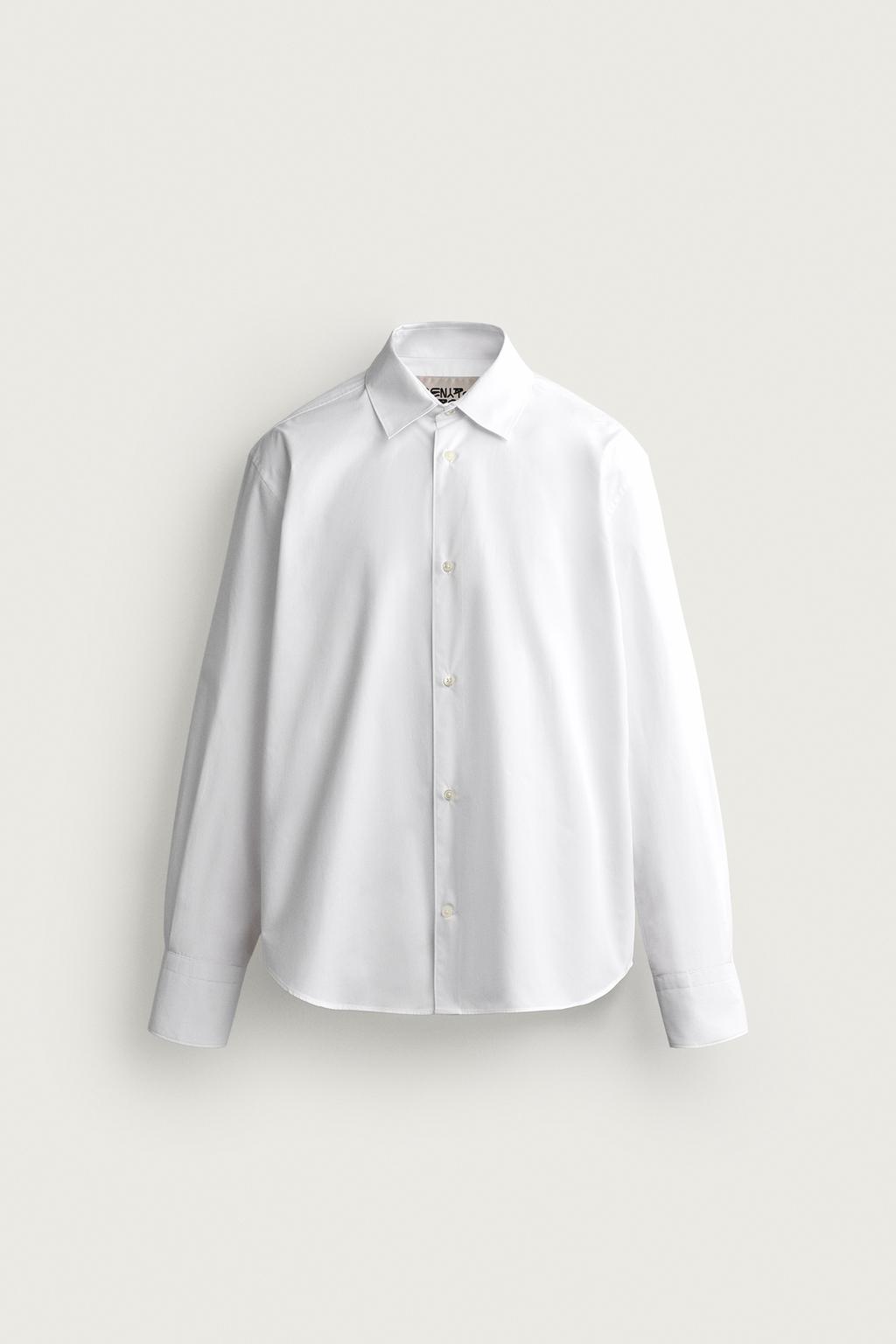 REGULAR FIT COTTON POPLIN SHIRT