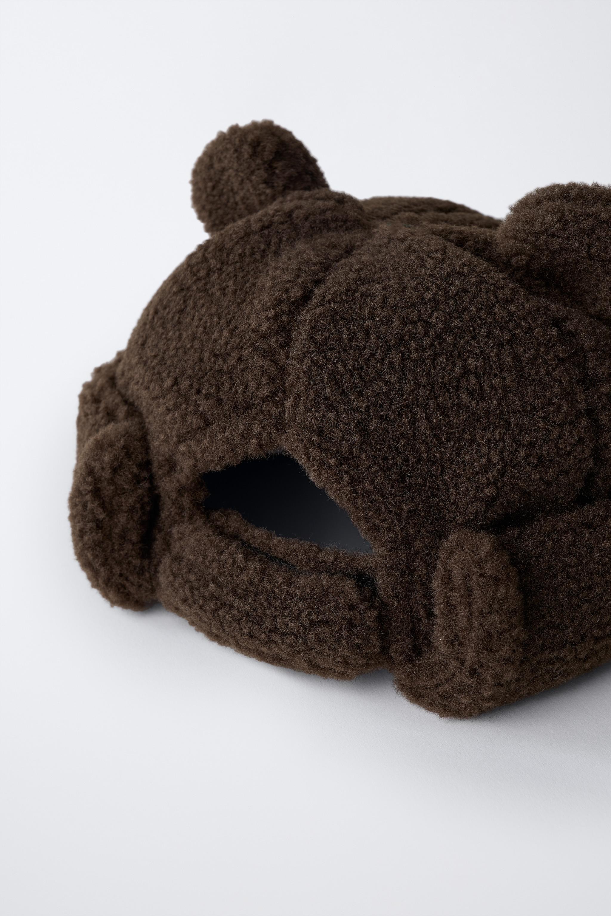 FAUX SHEARLING HAT WITH EARS