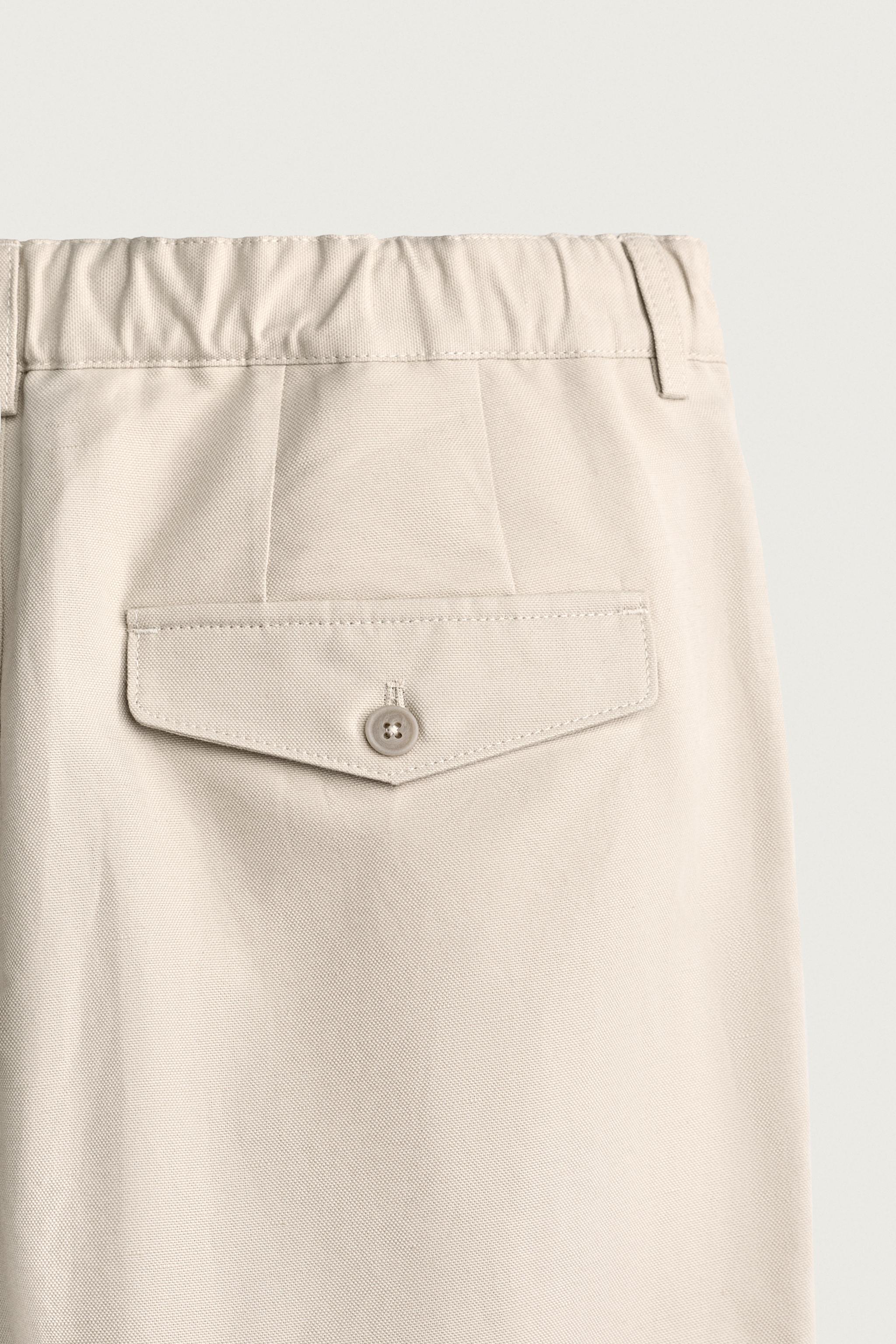 COTTON-LINEN RELAXED FIT PANTS