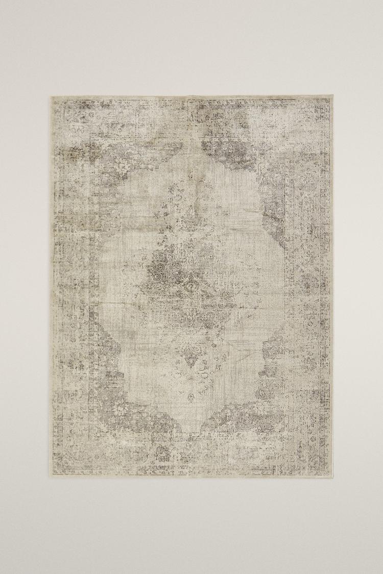 VINTAGE STYLE AREA RUG — Gray