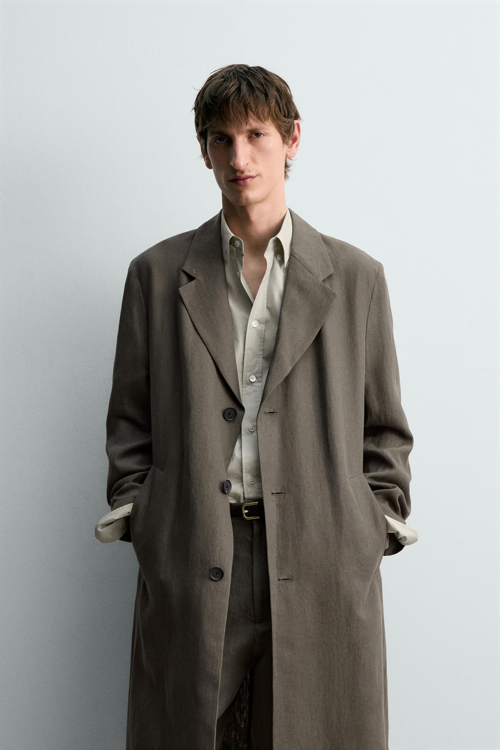 100% LINEN FROCK COAT