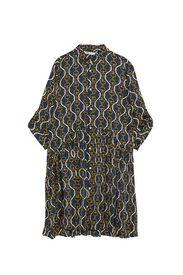 CHAIN PRINT DRESS