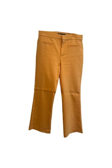 FLARED LEGS, CROP LENGTH, WORN ONCE