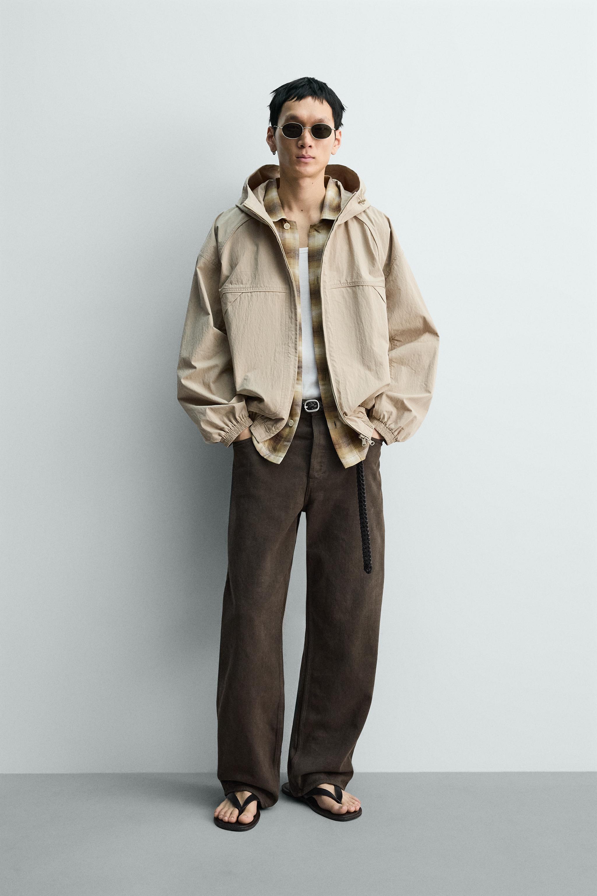 リラックスフィットテクニカルジャケット - ベージュ | ZARA Japan / 日本