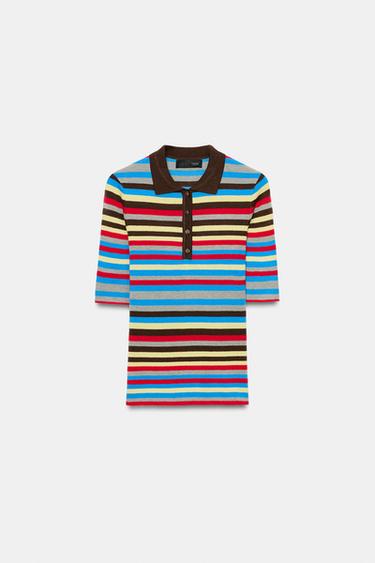 STRIPED KNIT JUMPER - Multicoloured by Zara
