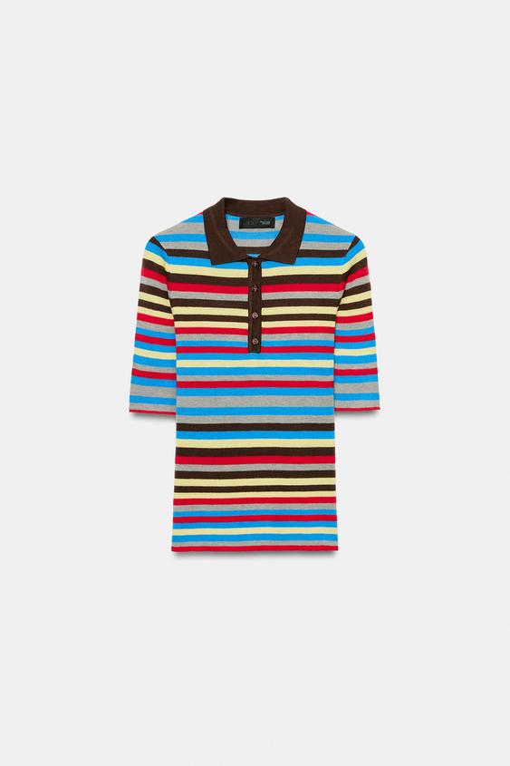 JERSEY PUNTO RAYAS - Multicolor de Zara - Imagen 0