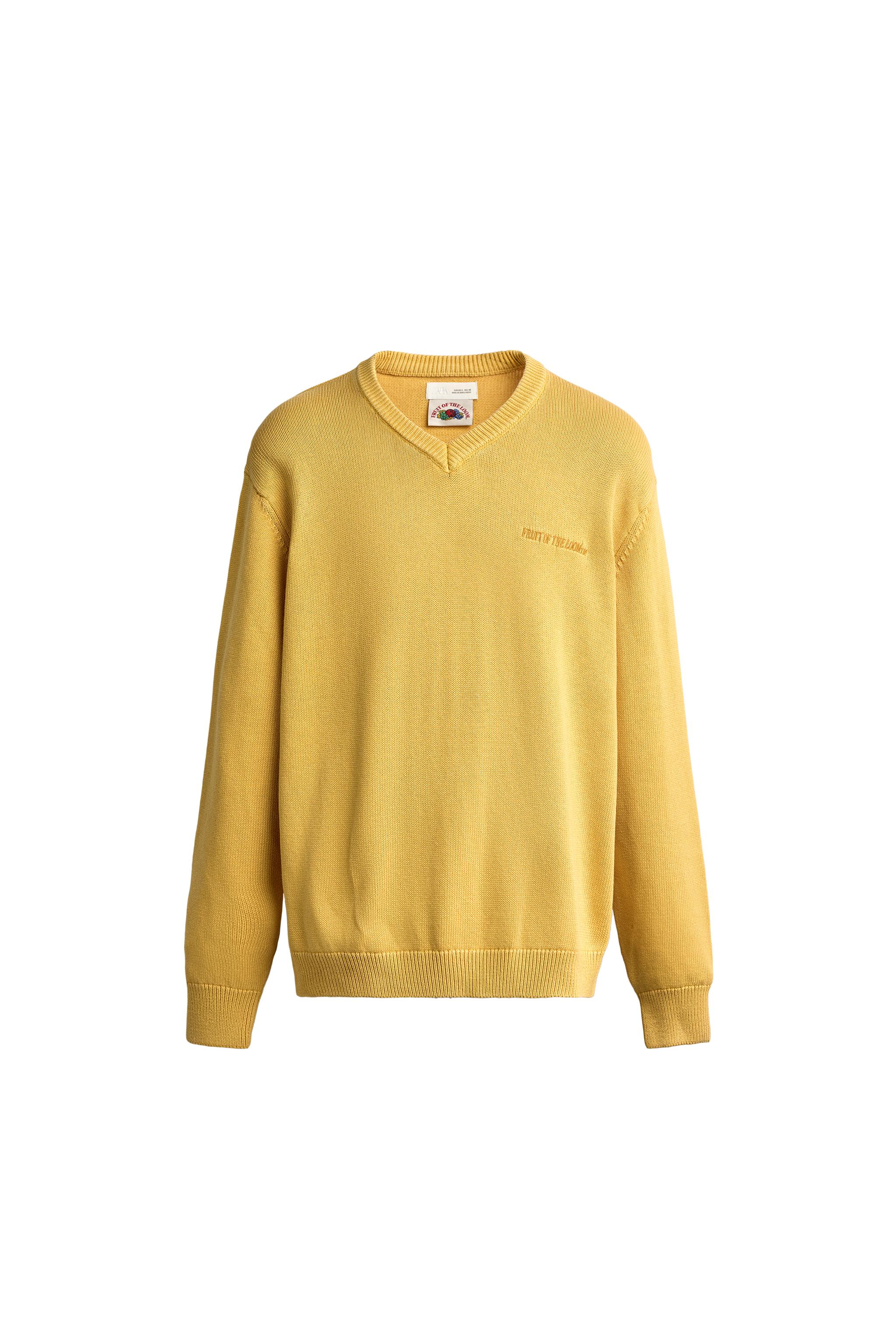 JERSEY CUELLO PICO ALGODÓN BORDADO FRUIT OF THE LOOM™