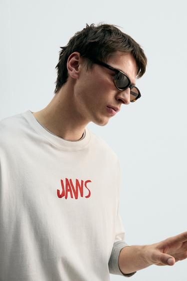 T-SHIRT ILLUSTRATION JAWS© UCS LLC AND AMBLIN X DYLAN´S T-SHIRT CLUB X ZARA - blanc de Zara - Image 4
