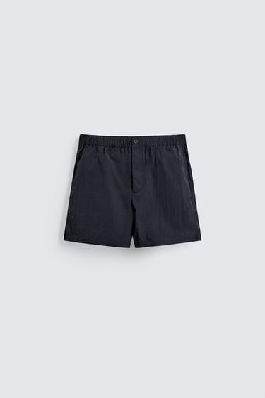 SHORT TECHNICAL BERMUDA SHORTS - Dark navy by Zara