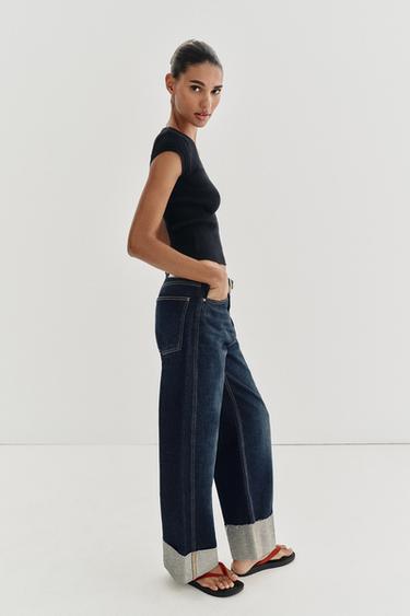 CONTRAST KNIT TOP - Navy blue by Zara - Image 2