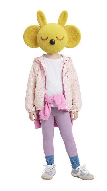 RIBBED LEGGINGS WITH LABEL - Pastel mauve by Zara