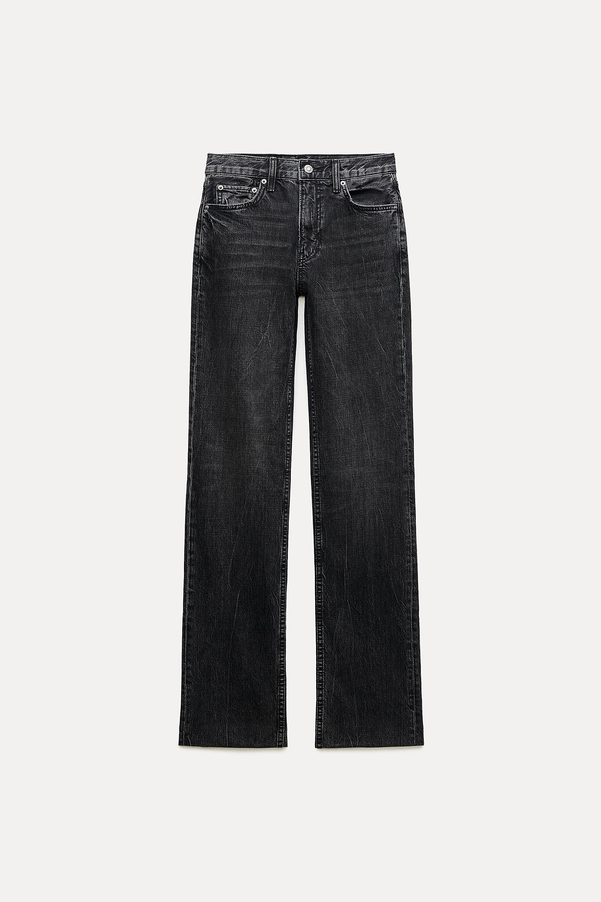 JEANS ZW COLLECTION BOOTCUT DE CINTURA SUBIDA - Cinzento